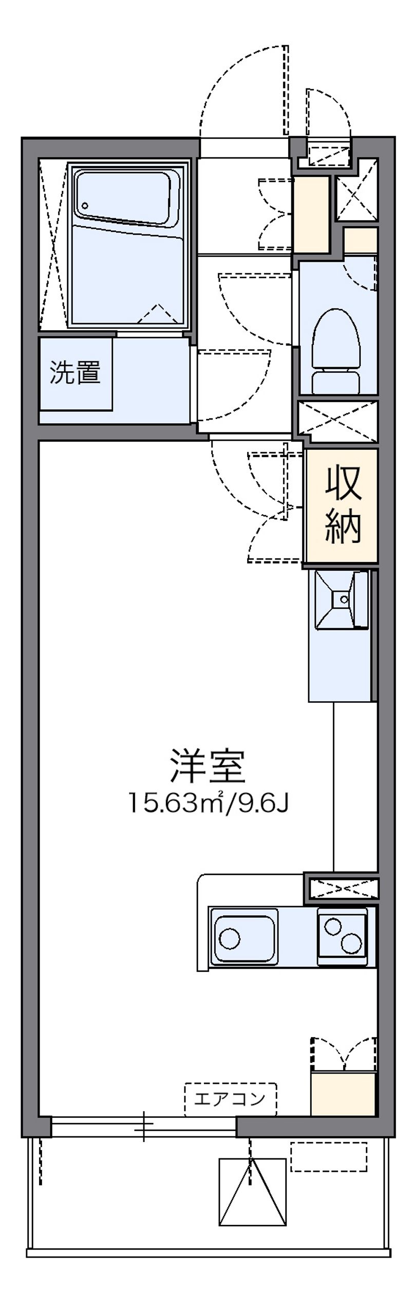 レオネクストＨＯＰＥ　勝富 間取図