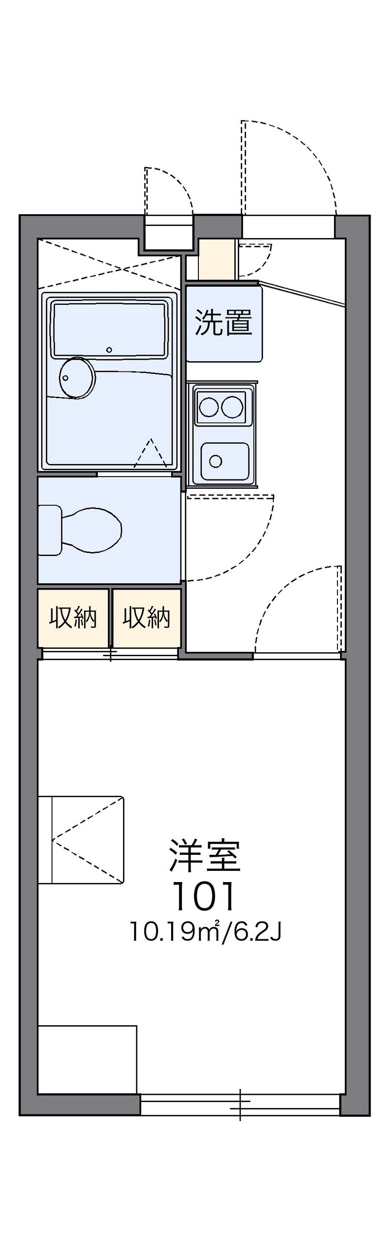 レオパレス０５Ｍ 間取図