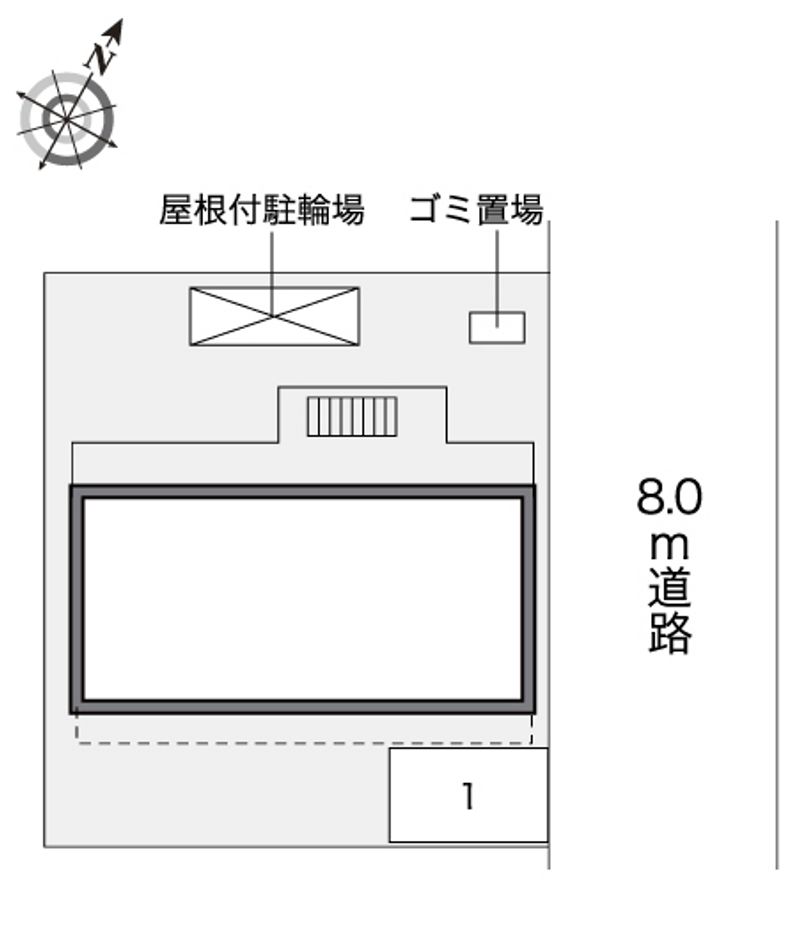 レオパレスメゾン　ＭⅡ 配置図