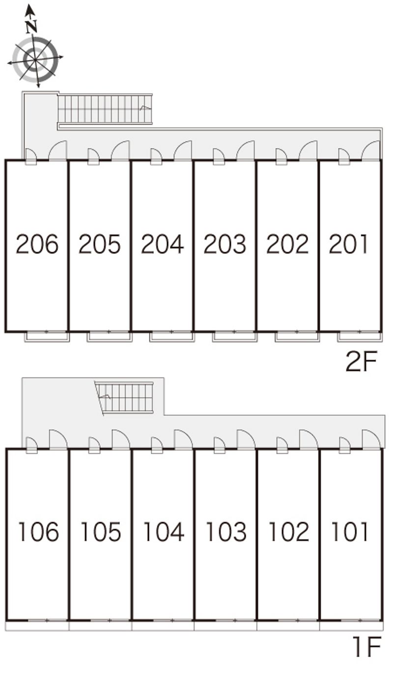 レオパレスフォレストⅠ 間取り配置図