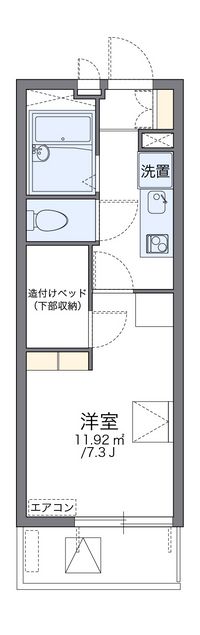 レオパレスＹＡＨＡＧＩⅠ 間取り図