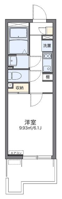 レオネクストラ　メイジュ天神橋 間取り図