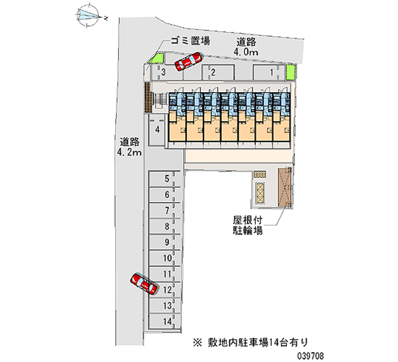 レオパレス城東ガーデン 月極駐車場