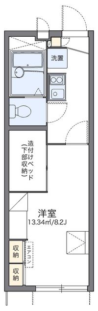 レオパレスエクレール　Ⅱ 間取り図