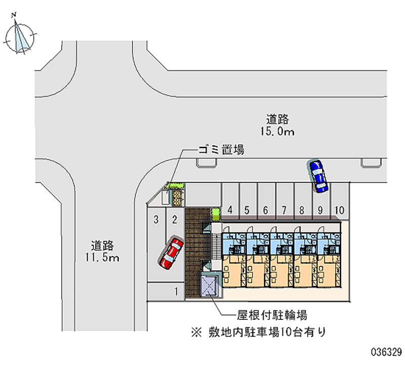 レオパレス喜美 月極駐車場