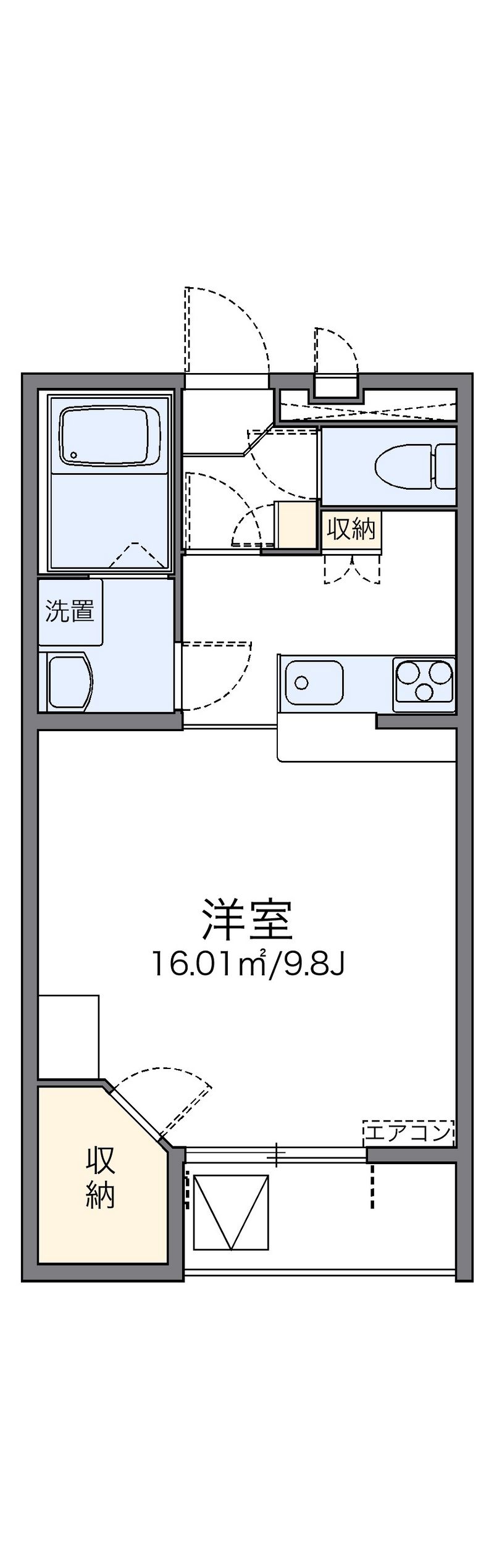 レオパレス我孫子 間取図