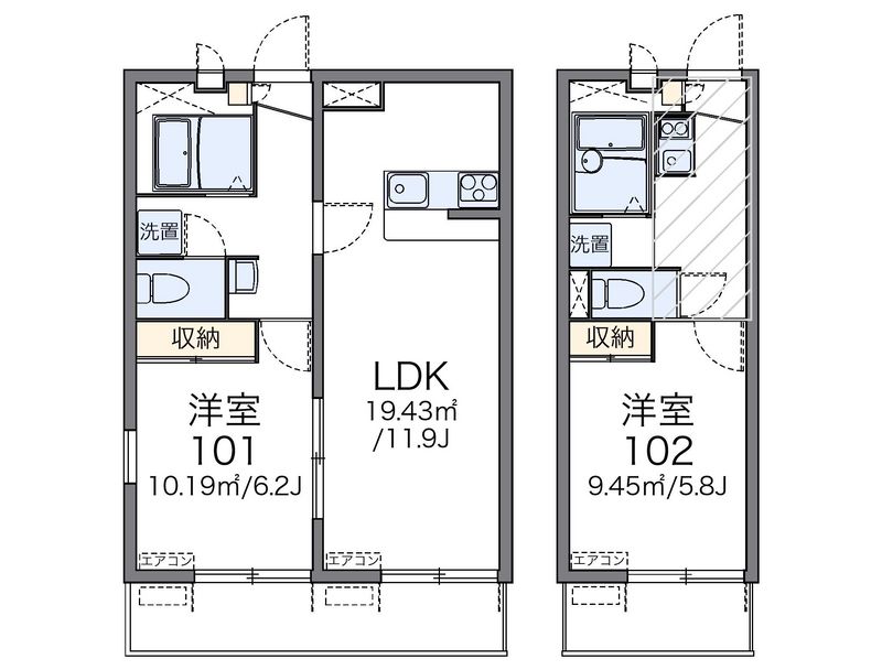 レオパレスシュペリュール 間取り