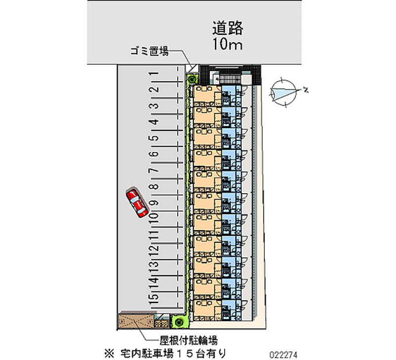 レオパレス新山口 月極駐車場