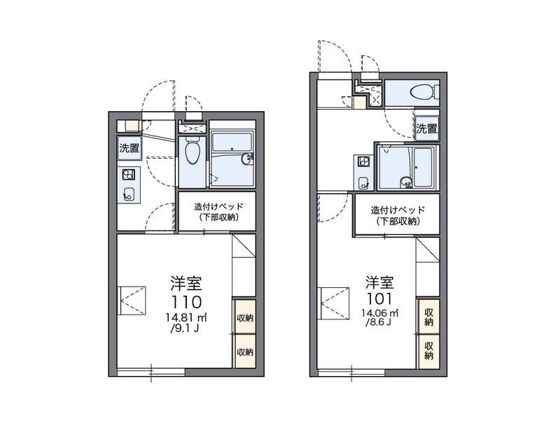 レオパレスコンフォート 間取図
