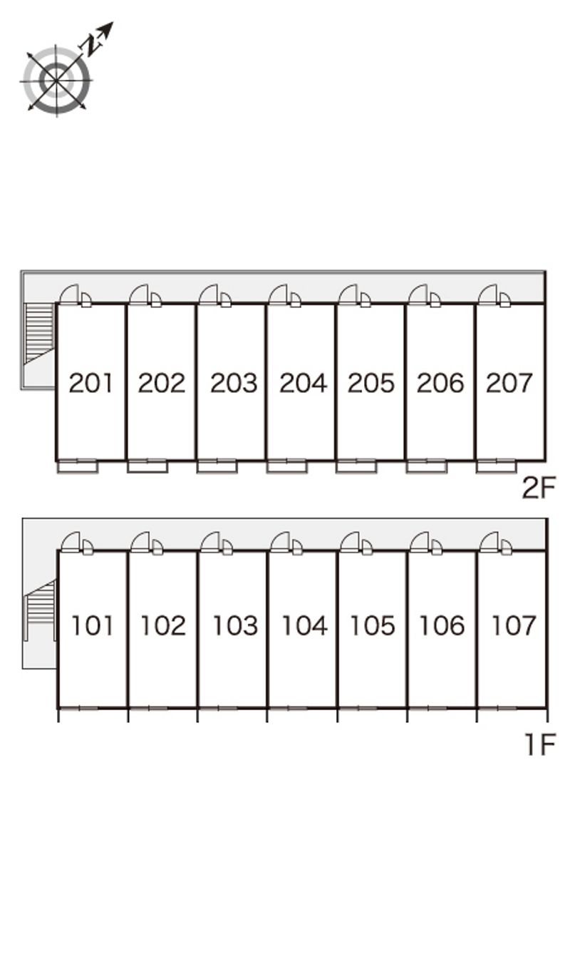 レオパレス２００１ 間取配置図
