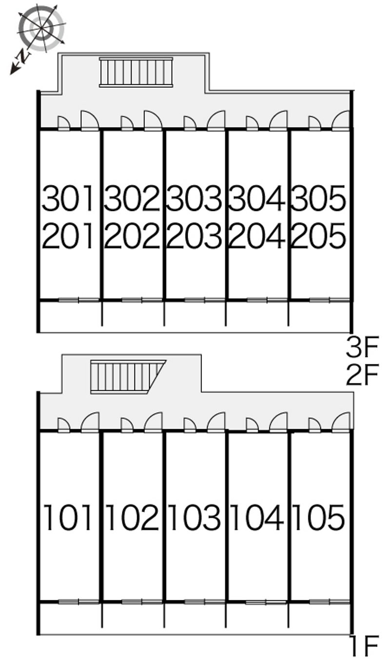 レオパレスＫＴⅡ 間取り配置図