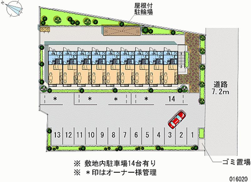 16020 Monthly parking lot