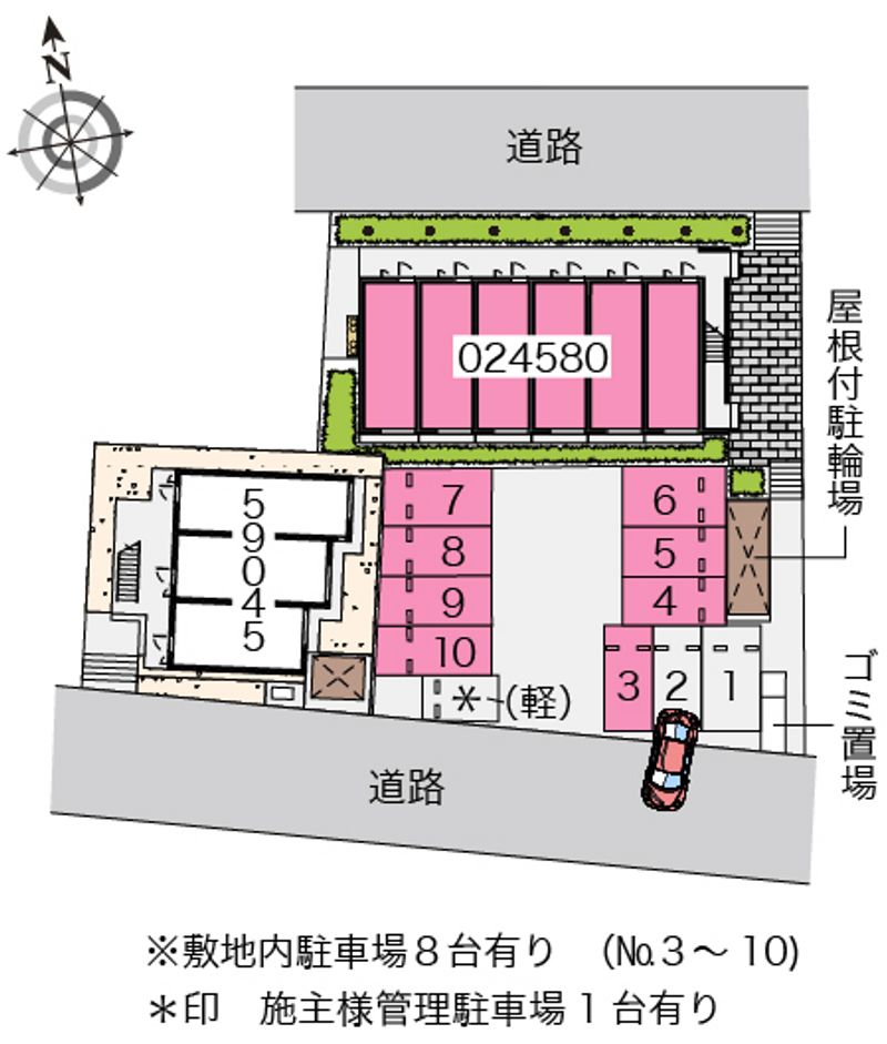 レオパレスリズィエール 配置図