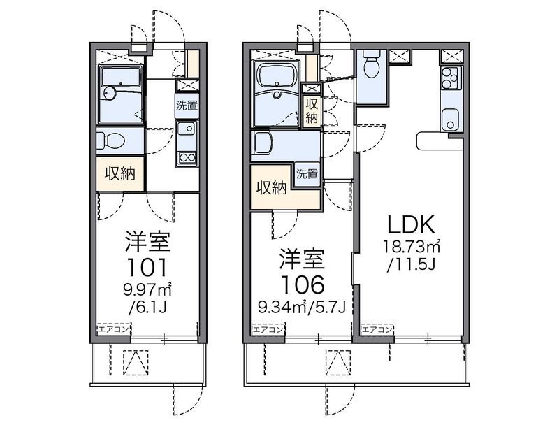 レオパレスアーク 間取図