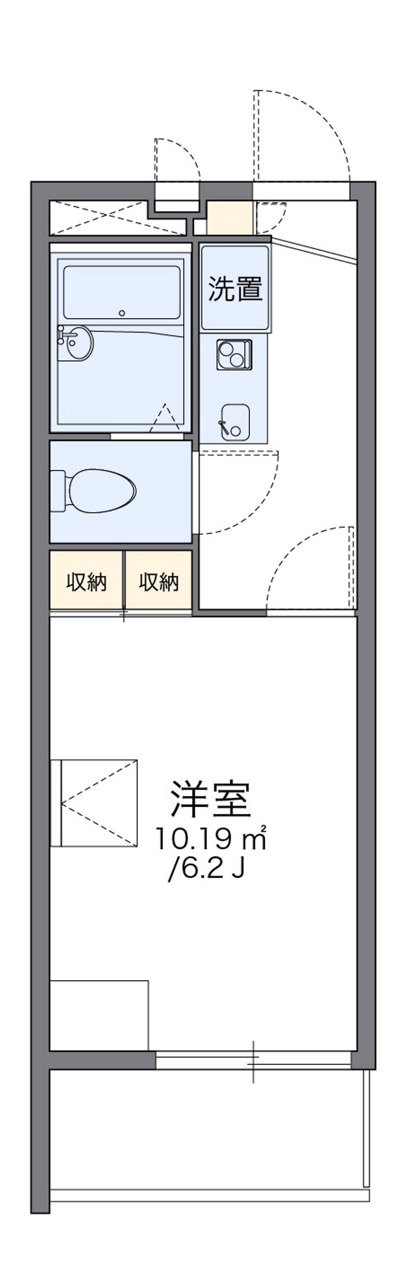 レオパレスゴールドフォルム 間取図