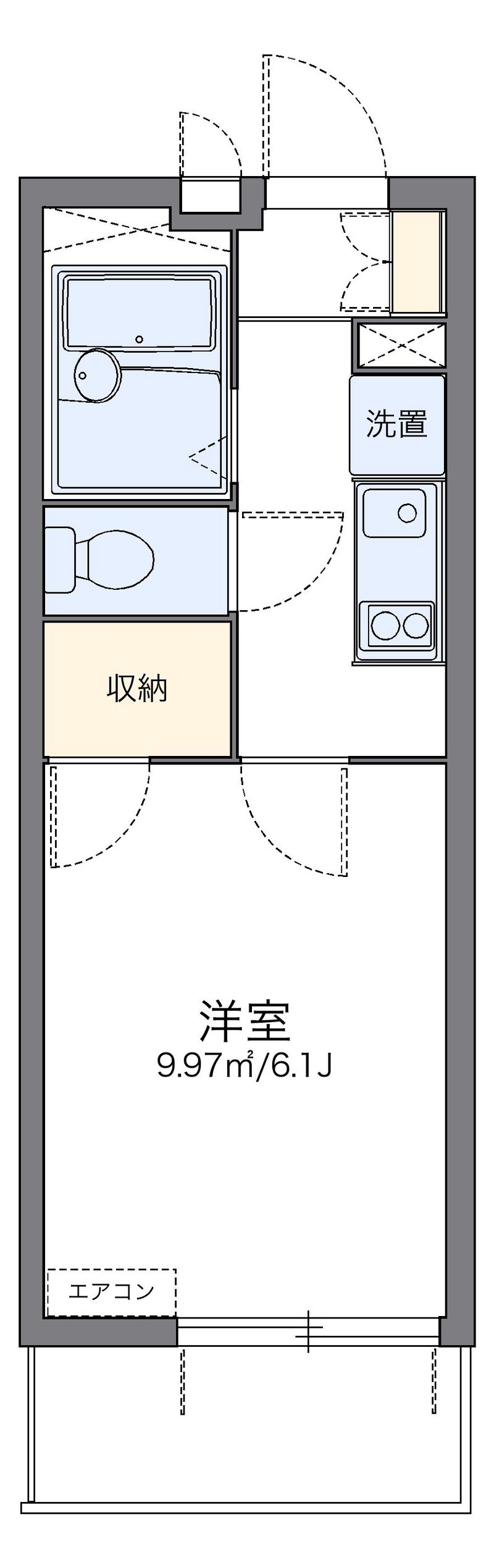 レオパレスルーチェ　マーレ 間取図