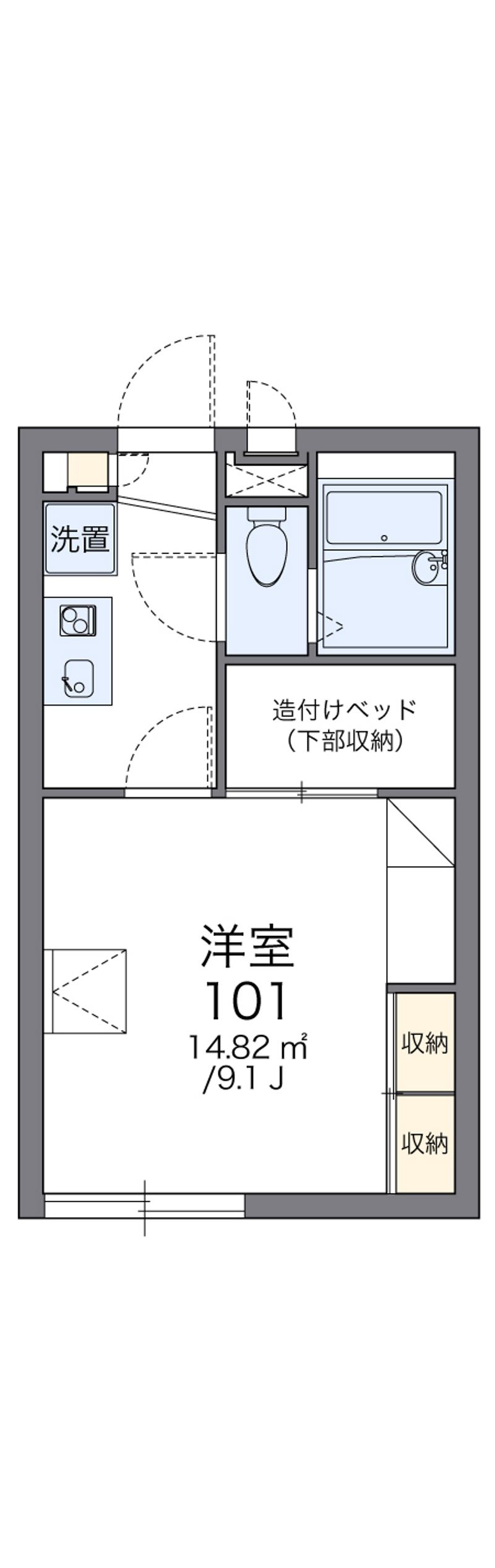 レオパレスさくら通り 間取図