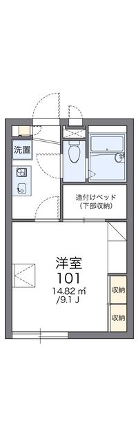 レオパレスさくら通り 間取り図