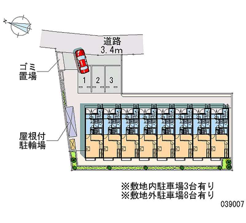 39007 Monthly parking lot