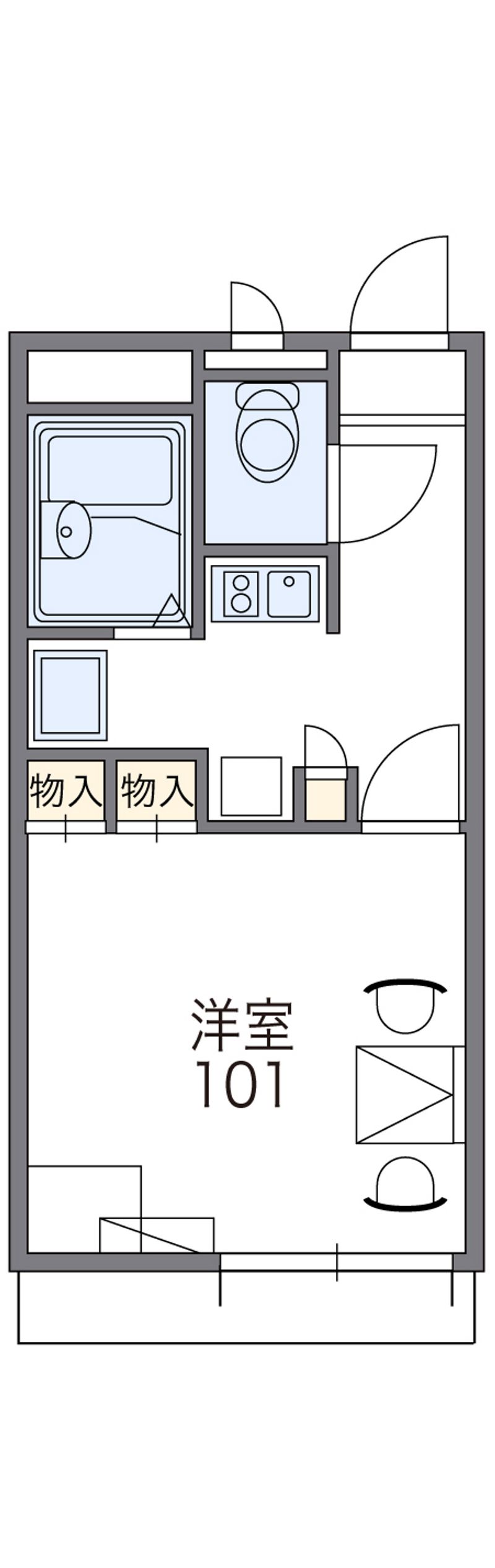 レオパレス桜井壱番館 間取図