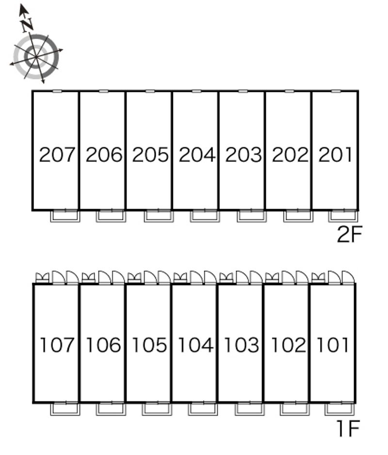 レオパレスＦｏｒｔｕｎｅ 間取配置図