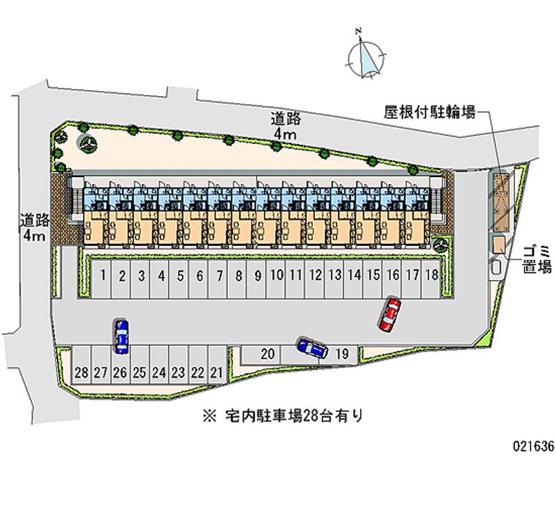 21636 Monthly parking lot