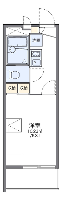 レオパレスレコルテ松ヶ枝 間取り図