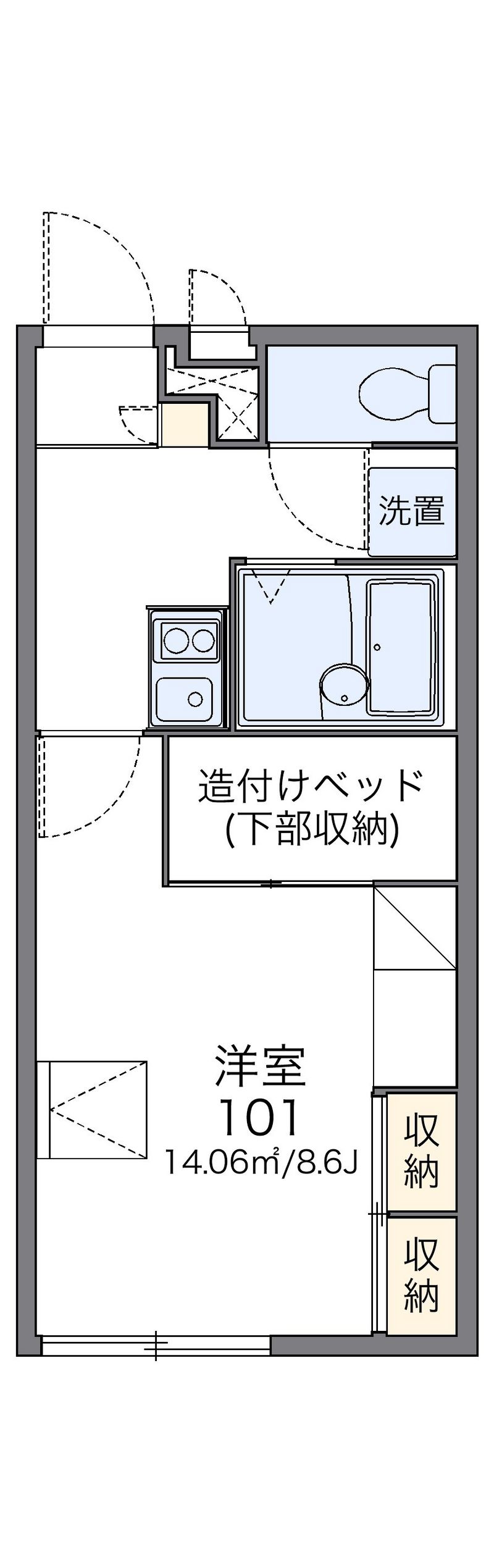 レオパレスフォーシーズンズ 間取図