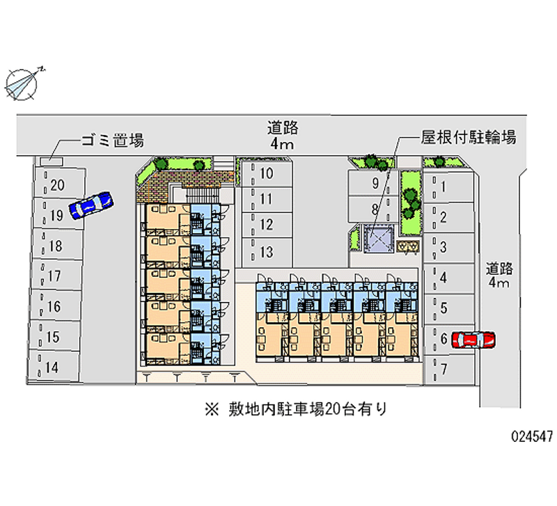 レオパレスＹＯＫＥＰＡＬＡＣＥ 月極駐車場