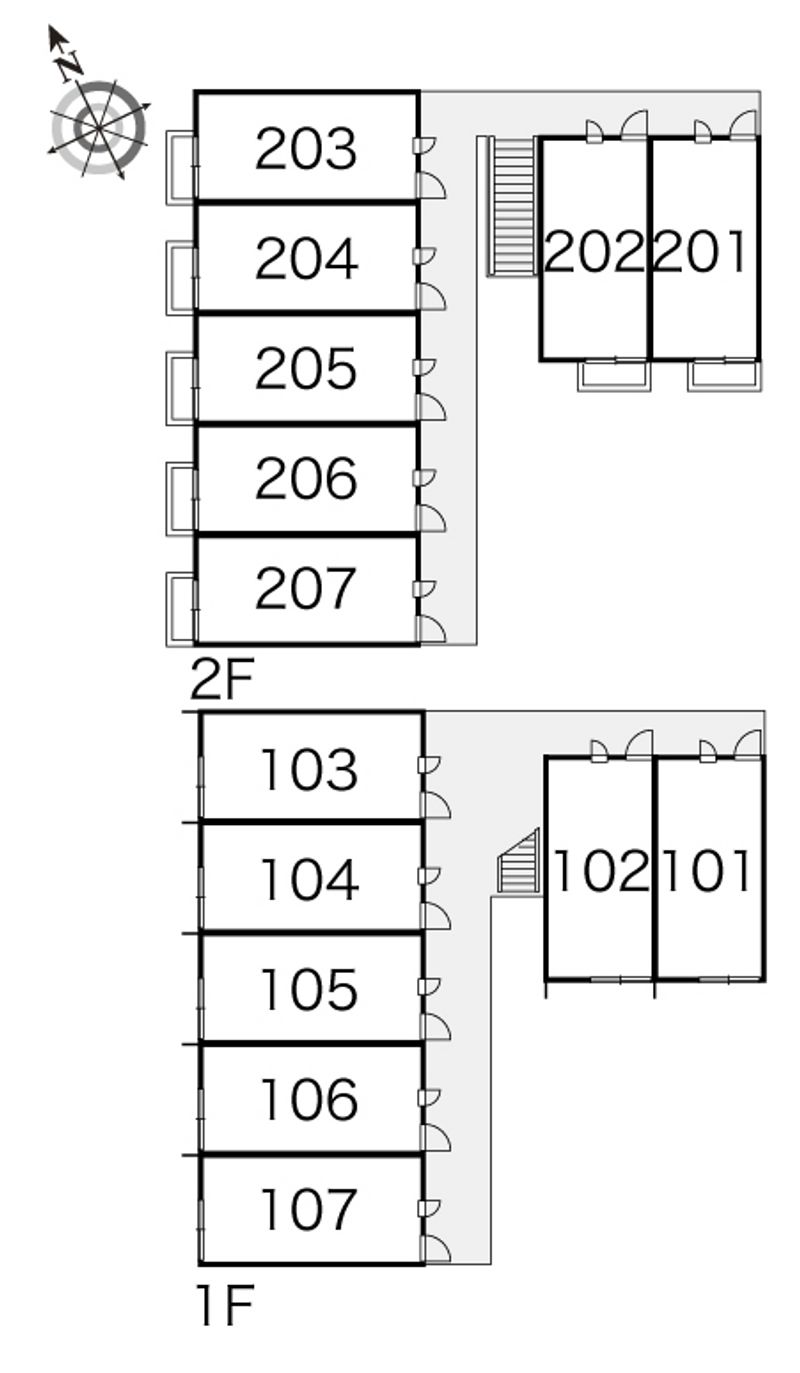 レオパレスさくら 間取配置図
