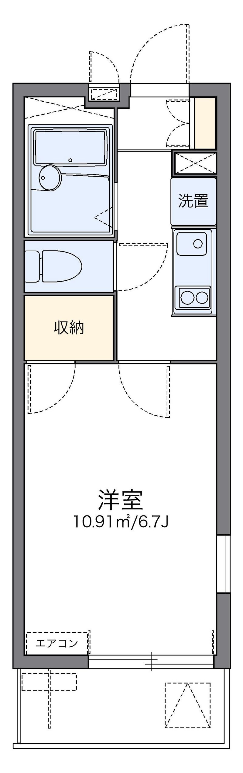 レオパレスシャルダン 間取図