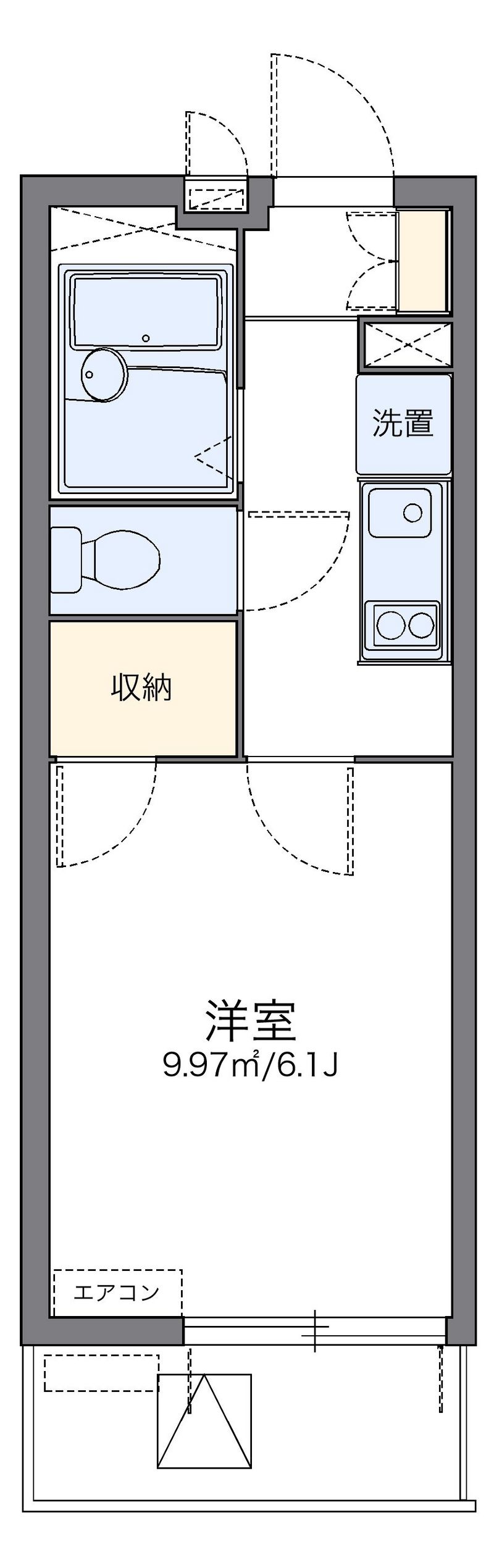 レオパレスゆう 間取図
