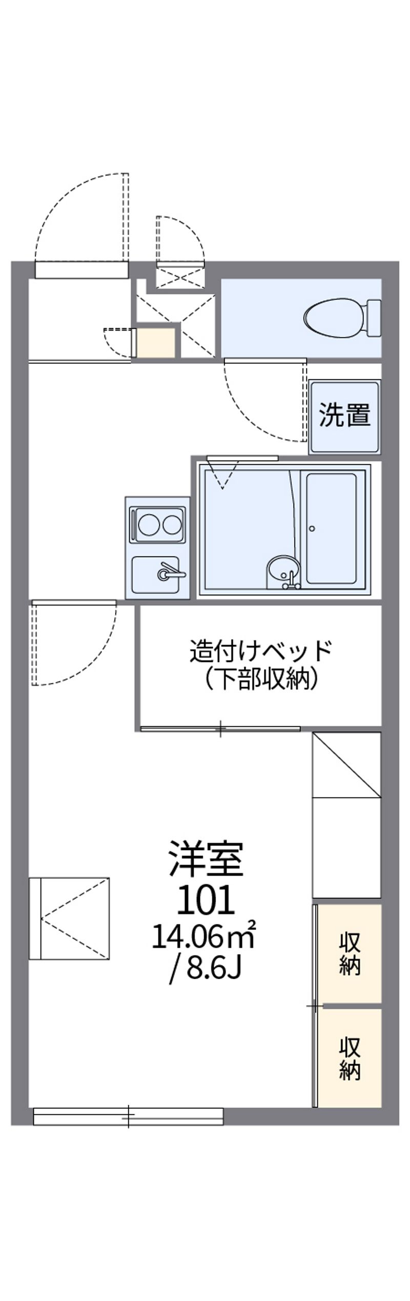 レオパレス志野の里 間取図