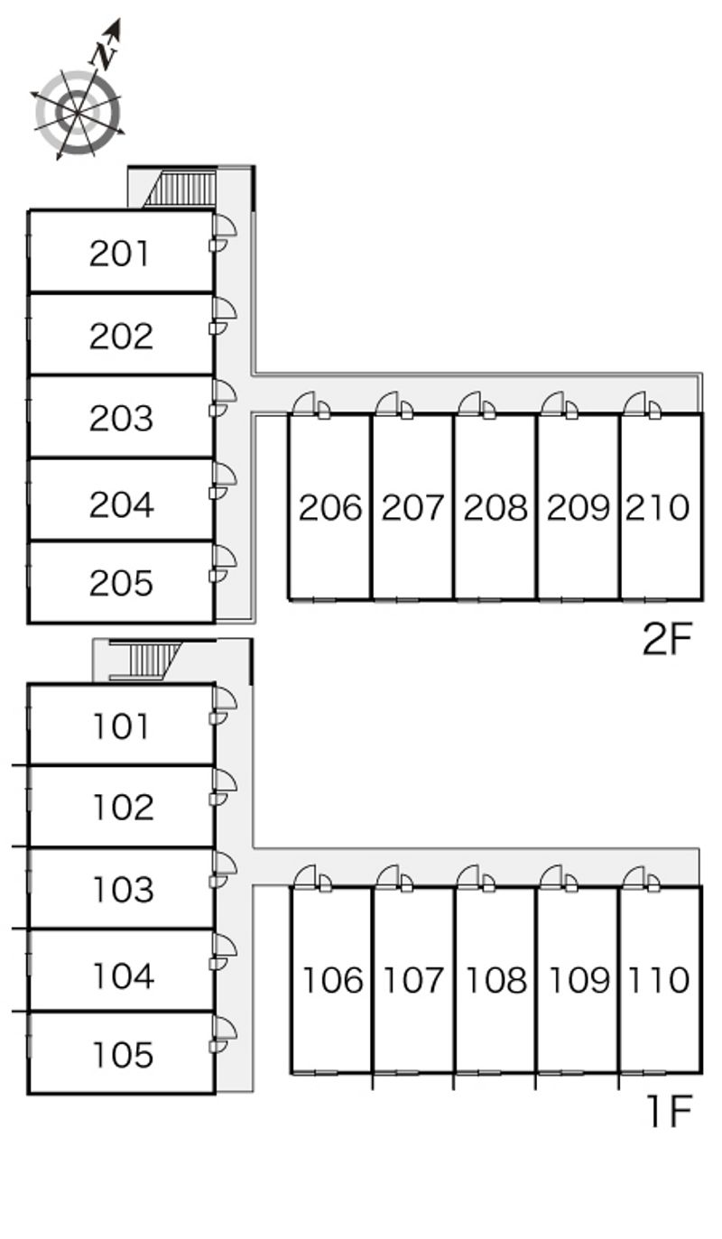 レオパレスＹＯＫＥＰＡＬＡＣＥ 間取配置図