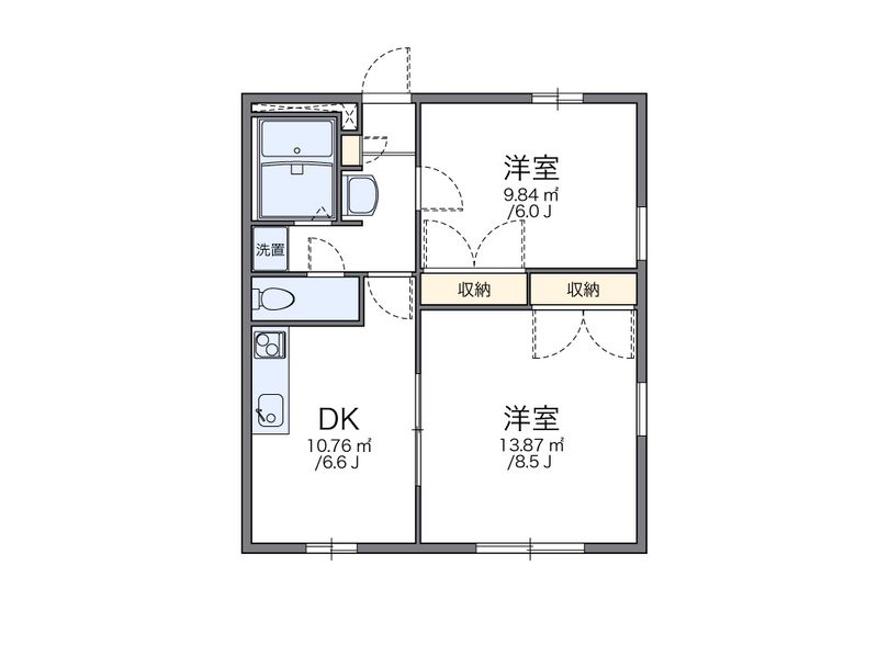 レオパレスエスペランサ 間取図