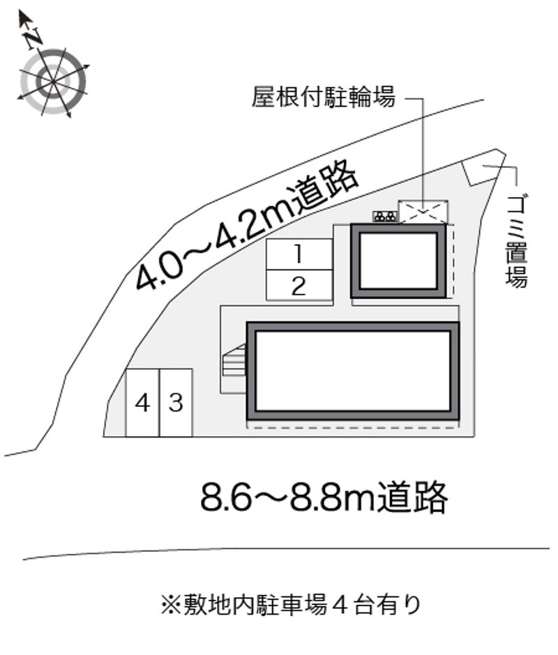 レオパレスドルチェ 配置図