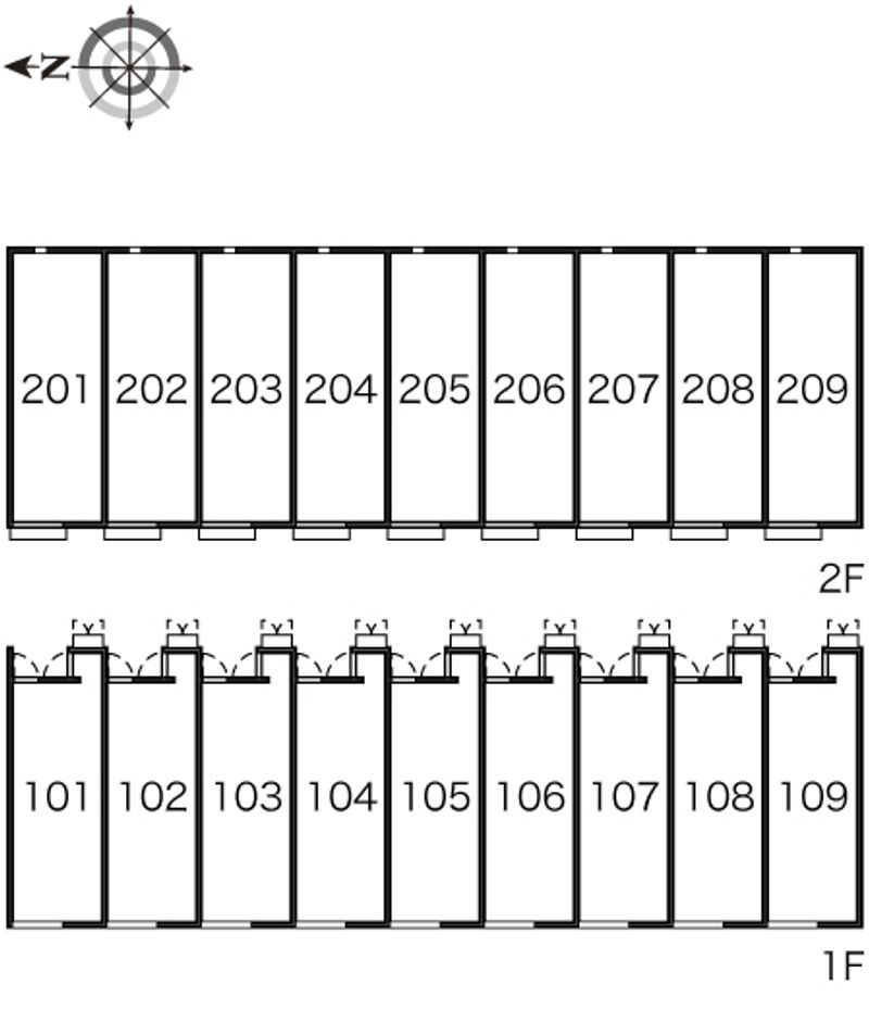 レオネクスト藤Ｂ 間取配置図