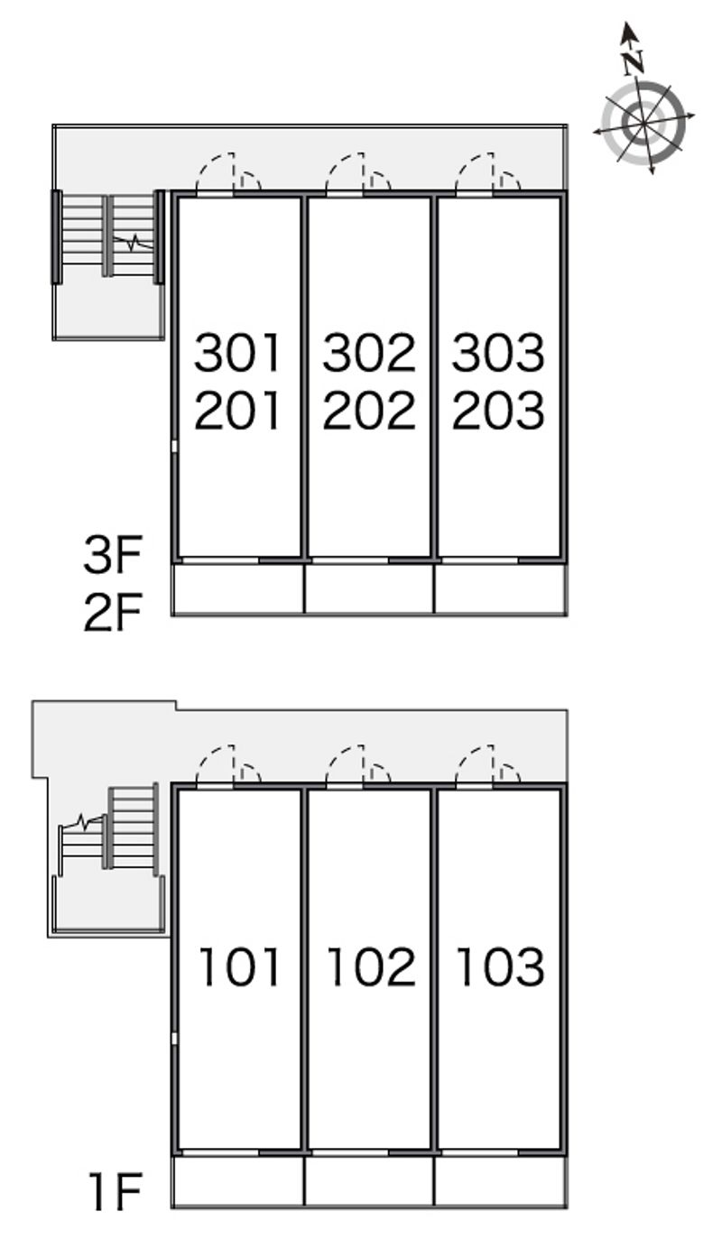 レオネクストヴァンベール　ドゥ 間取配置図