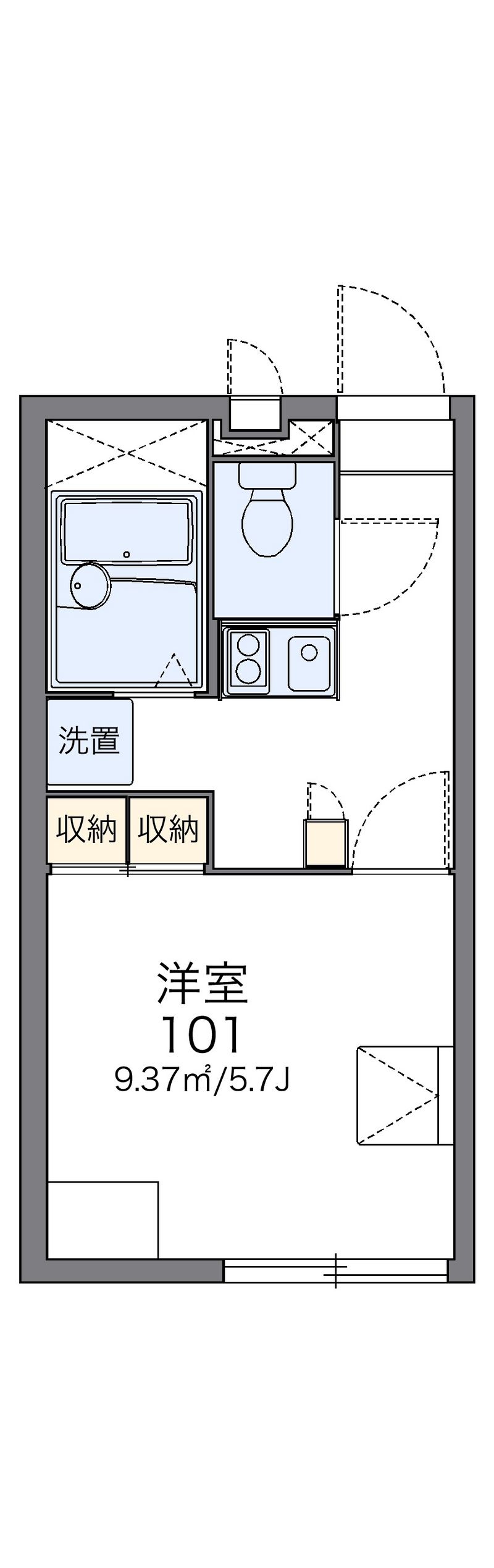 レオパレスそら 間取図