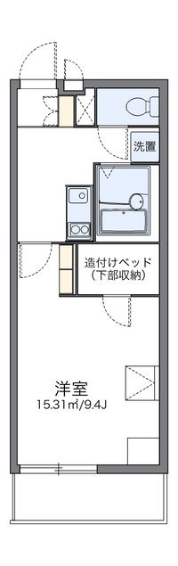 レオパレス夕映え 間取り図