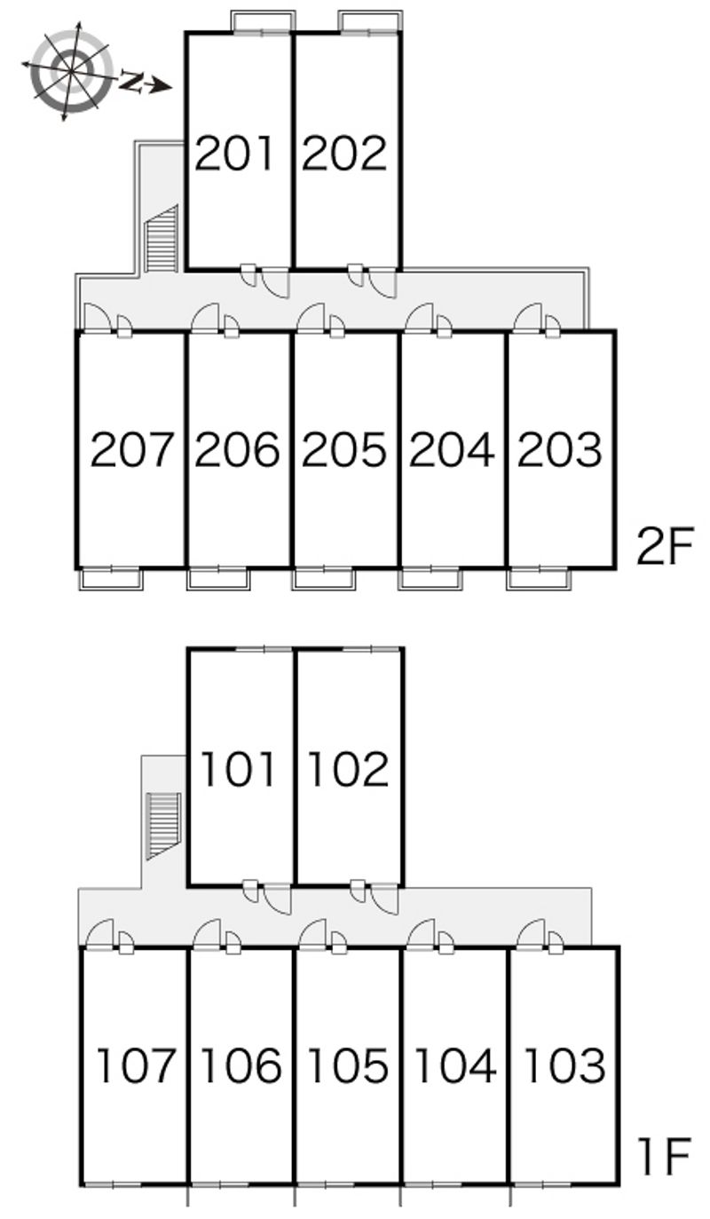 レオパレスルサルカ 間取配置図