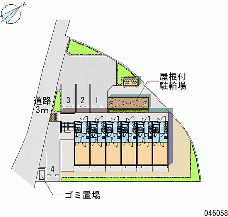 レオパレスカルム大津 区画図