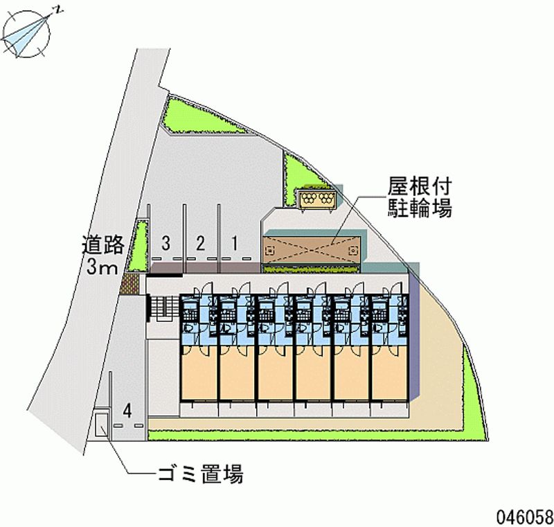 レオパレスカルム大津 月極駐車場