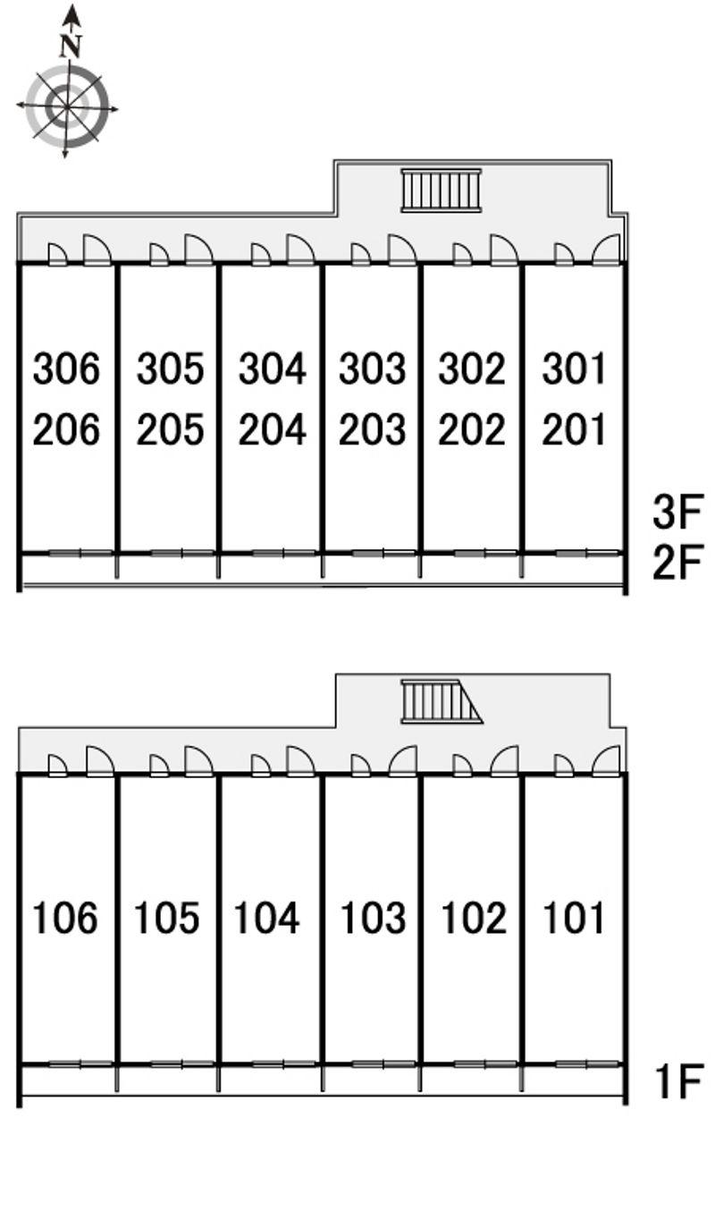 レオパレスコン　ヴィスタ 間取配置図