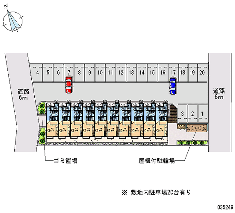 レオパレス菊川 月極駐車場