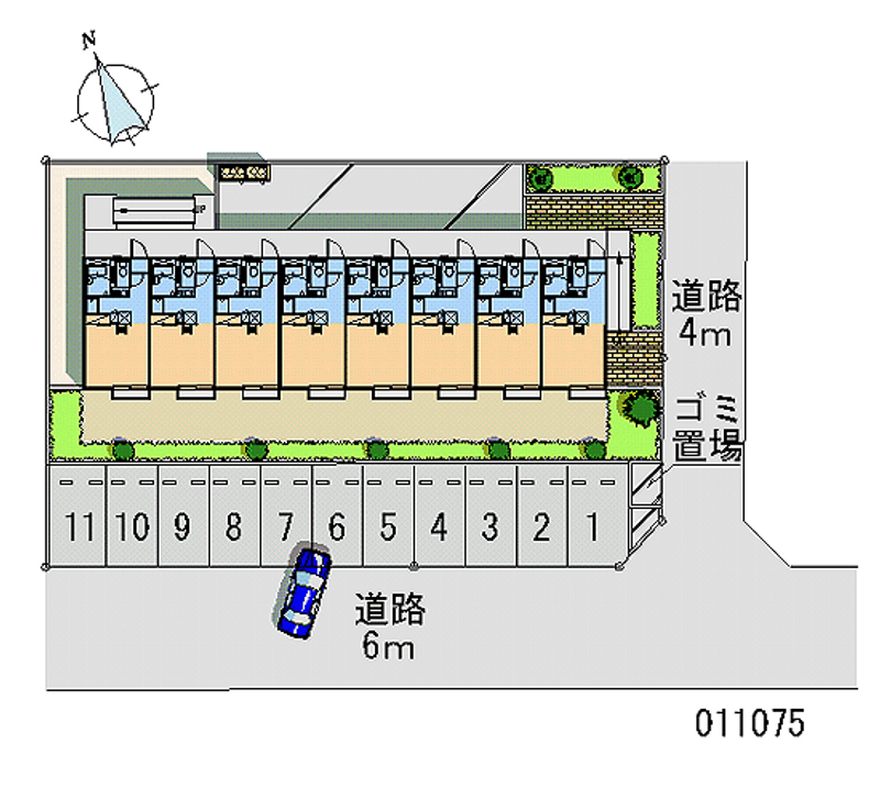 レオパレスモアサクレ 月極駐車場