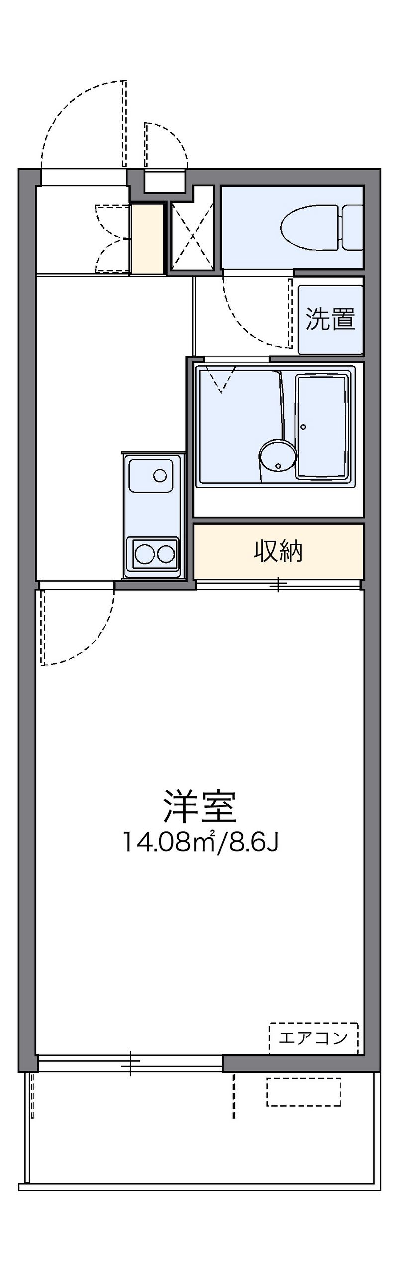 レオネクストカンフリエ三国 間取図