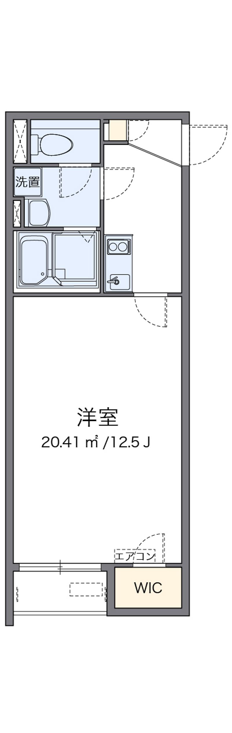 クレイノレインボー上竹Ⅱ 間取図