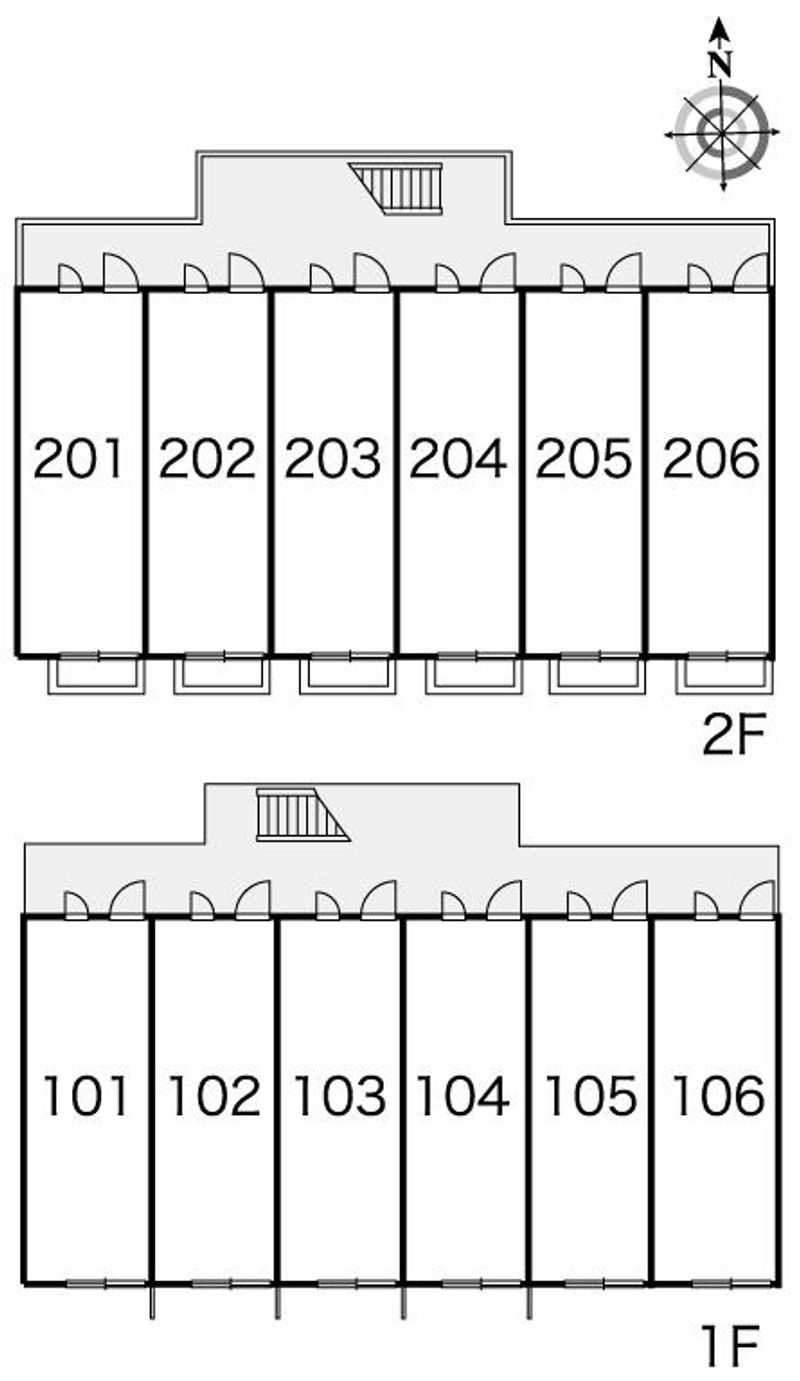 レオパレスヤツヤパーク 間取り配置図