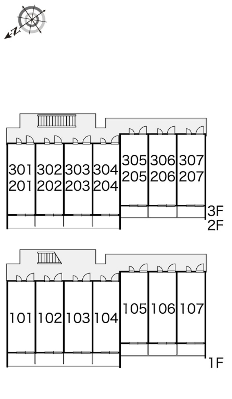 レオパレス虹 間取配置図